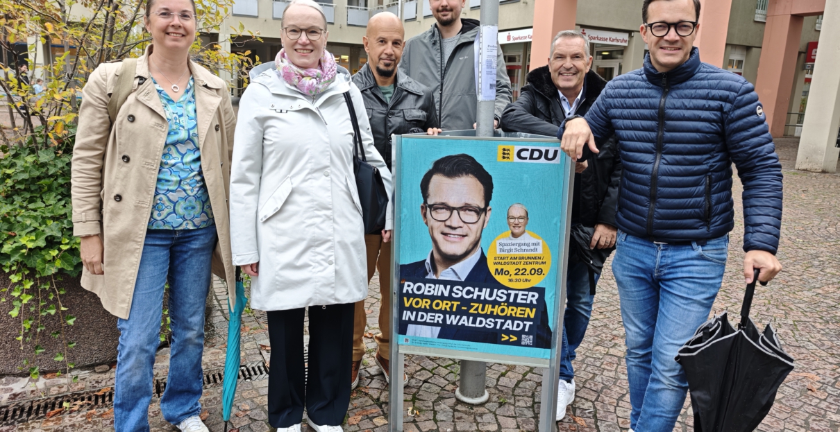 Robin Schuster unterwegs in der Waldstadt