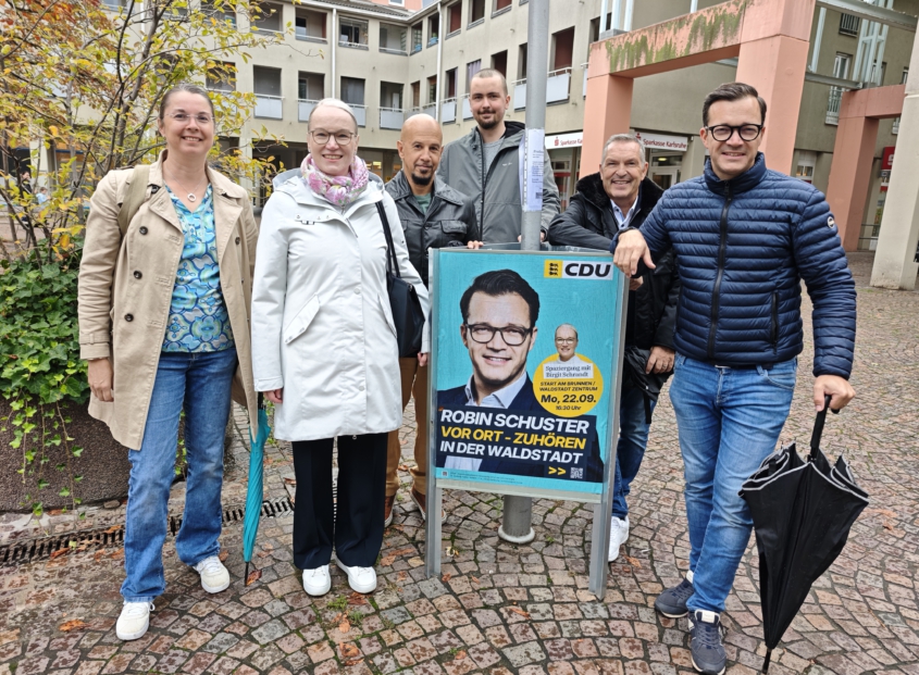Robin Schuster unterwegs in der Waldstadt