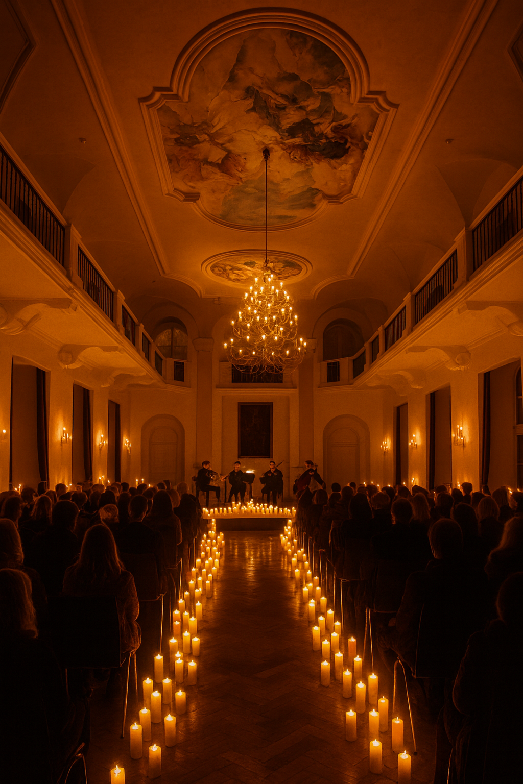 Die Karlsburg Durlach erstrahlt im besinnlichen Kerzenschein